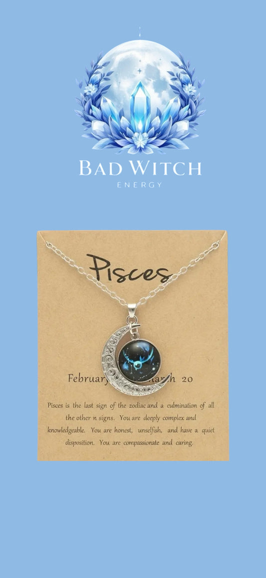 Glow in the Dark Zodiac Necklace
