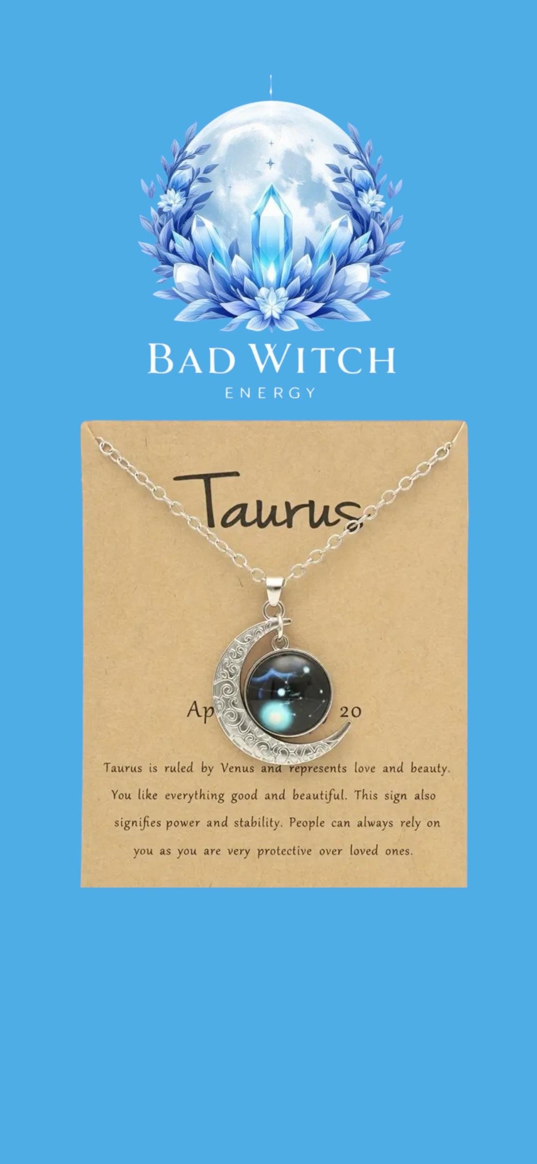 Glow in the Dark Zodiac Necklace
