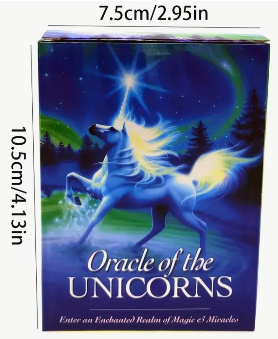 Oracle of the Unicorns CardsA beautifully illustrated deck designed to guide and inspire, offering wisdom and insight from the magical realm of unicorns. Perfect for deepening your spiritual practice and connection to your intuition.qq