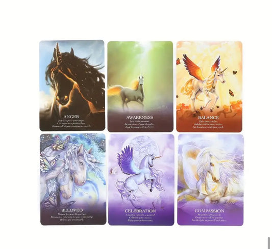 Oracle of the Unicorns CardsA beautifully illustrated deck designed to guide and inspire, offering wisdom and insight from the magical realm of unicorns. Perfect for deepening your spiritual practice and connection to your intuition.qq