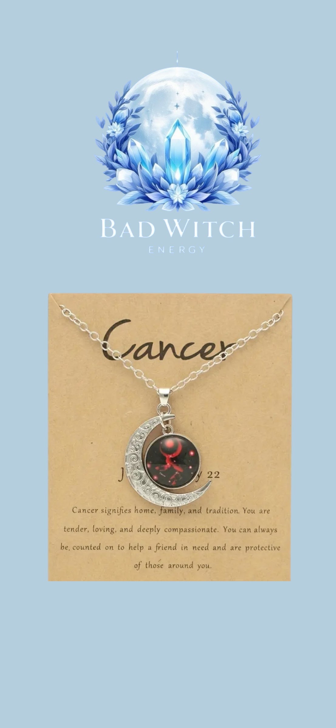 Glow in the Dark Zodiac Necklace