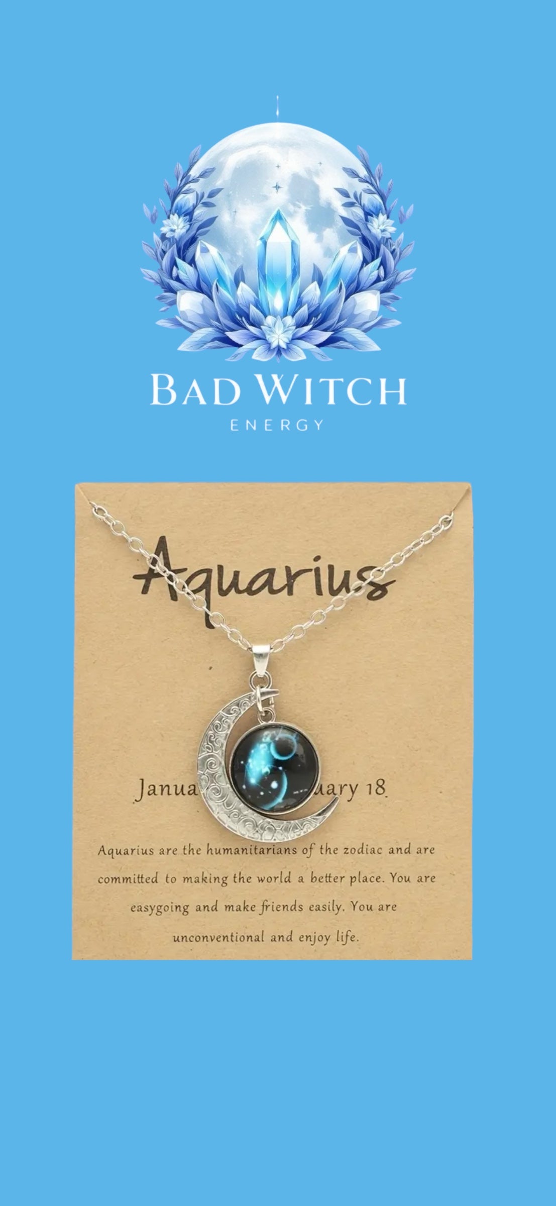 Glow in the Dark Zodiac Necklace