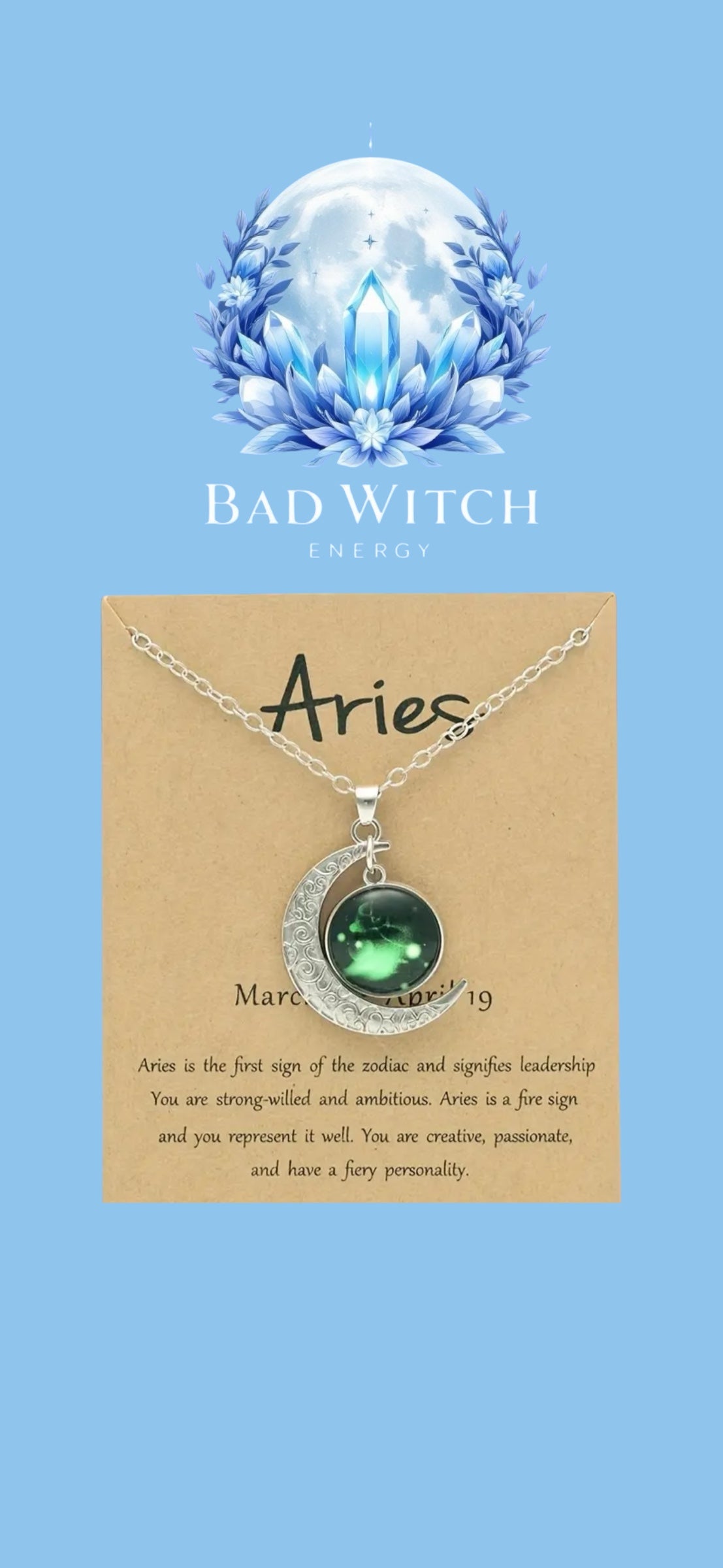 Glow in the Dark Zodiac Necklace