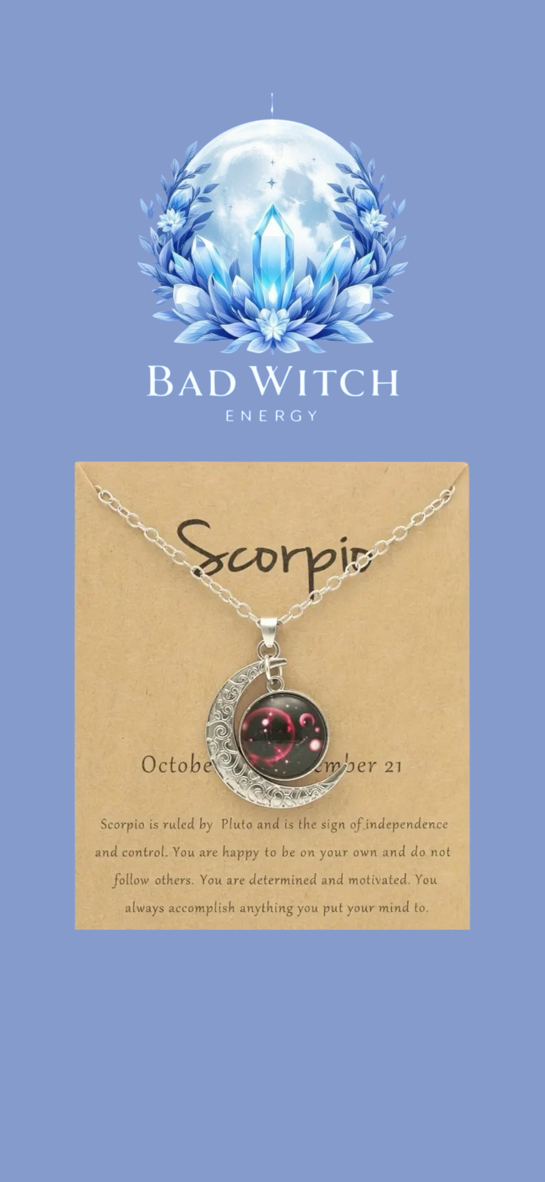 Glow in the Dark Zodiac Necklace